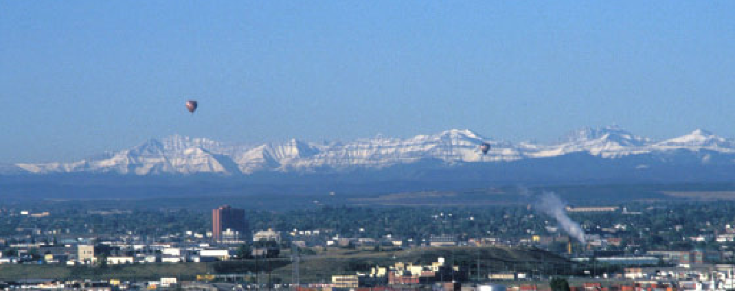 Hot Air Balloons Over Calgary